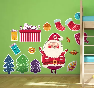 Sticker adhesivo regalos navidad - TenVinilo