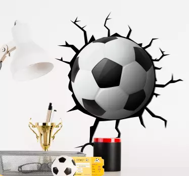 Vinilo 3d balón para pared - TenVinilo