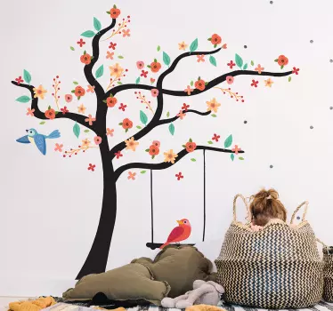 Vinilo árbol de Primavera - TenVinilo