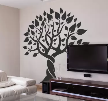 Árbol en vinilo estilo nórdico simple - TenVinilo