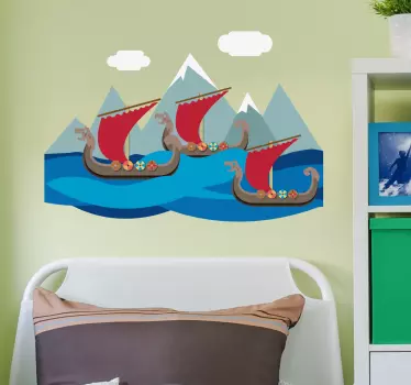 Vinilo barcos vikingos - TenVinilo