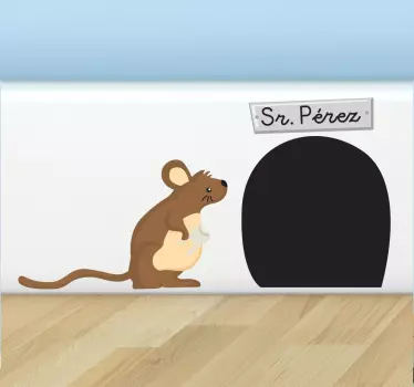 Vinilo decorativo cuento infantil Ratón Pérez - TenVinilo