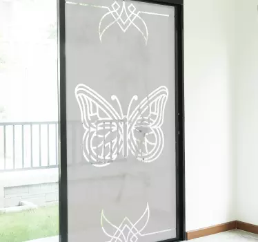 Vinilo para vidrio translúcido de mariposas - TenVinilo