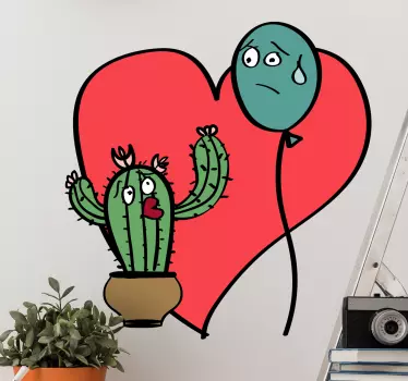 Vinilo decorativo amor difícil - TenVinilo