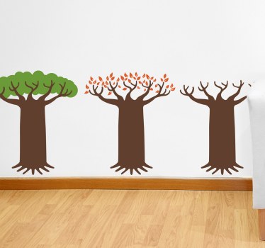 Vinilo decorativo árbol caducifolio - TenVinilo