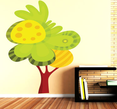 Vinilo decorativo árbol ilustrado - TenVinilo