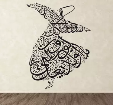 Vinilo decorativo bailarina Mevlana - TenVinilo