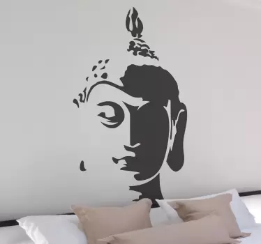 Vinilo decorativo cabeza de Buda - TenVinilo