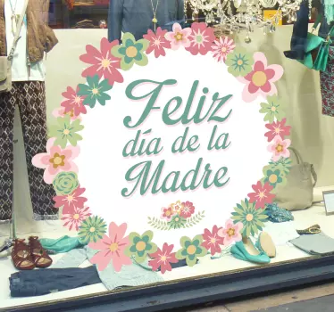 Vinilo decorativo corona día madre - TenVinilo