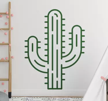 Vinilo decorativo de cactus del desierto gigante - TenVinilo