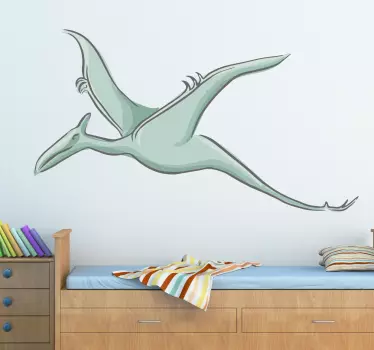 Vinilo decorativo dibujo pterodáctilo - TenVinilo