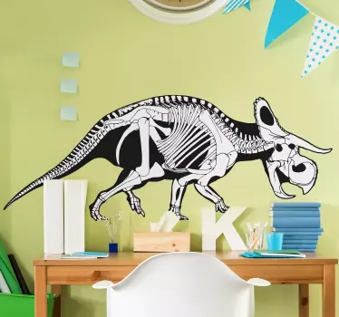 Vinilo decorativo esqueleto tryceratops - TenVinilo