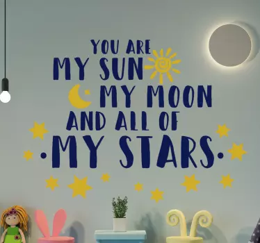 Vinilo adhesivo frase eres mi sol - TenVinilo
