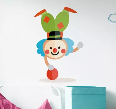 Vinilo decorativo infantil dibujo clown - TenVinilo