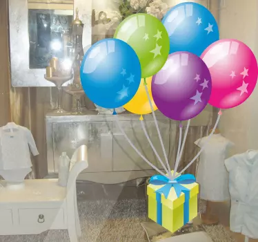 Vinilo decorativo infantil globos - TenVinilo