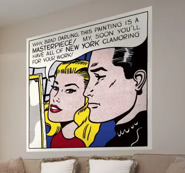 Vinilo decorativo Lichtenstein - TenVinilo