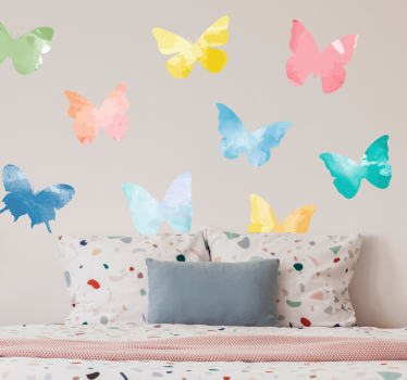 Vinilo decorativo de mariposas coloridas - TenVinilo