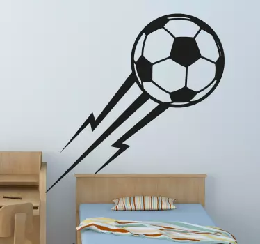 Vinilo decorativo pelota como el rayo - TenVinilo