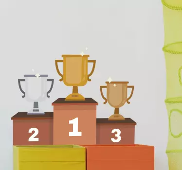 Vinilo decorativo podium olímpico - TenVinilo