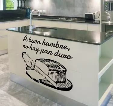 Vinilo decorativo refranes comida - TenVinilo