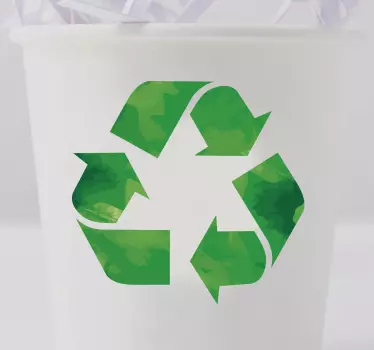 Vinilo decorativo símbolo reciclaje - TenVinilo