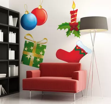 Vinilo decorativo stickers navidad - TenVinilo