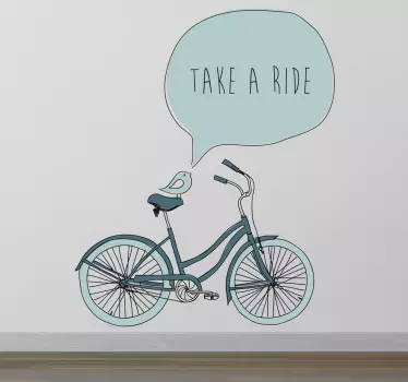 Vinilo decorativo take a ride - TenVinilo