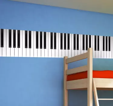Vinilo decorativo teclado de piano - TenVinilo
