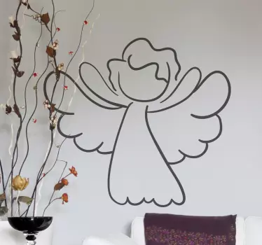 Vinilo decorativo trazo ángel - TenVinilo