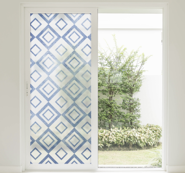 Vinilo decorativo ventana geométrica de vidriera - TenVinilo