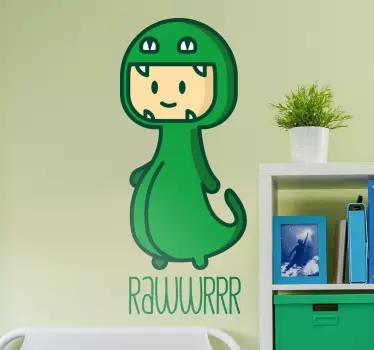 Vinilo dinosaurios para niños disfraz - TenVinilo
