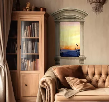 Vinilo decorativo efectos visuales acabado clásico de acuarela pa - TenVinilo