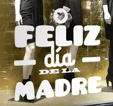 Vinilo etiqueta tienda día de la madre - TenVinilo