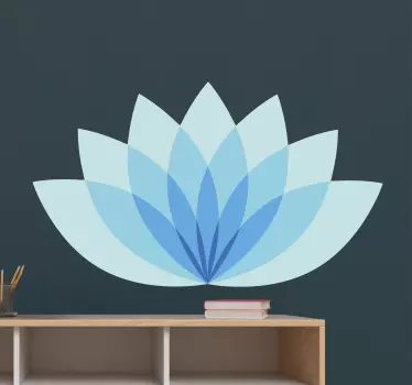 Vinilo flor de loto para pared - TenVinilo
