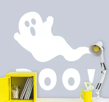 Vinilo Halloween fantasma asustando - TenVinilo