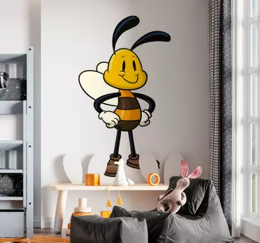 Vinilo infantil abeja color - TenVinilo