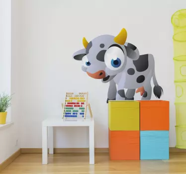 Vinilo infantil animal vaca - TenVinilo