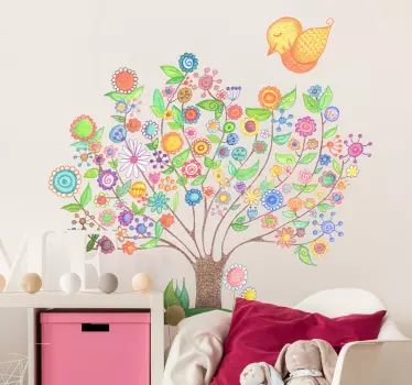 Vinilo infantil árbol primavera - TenVinilo