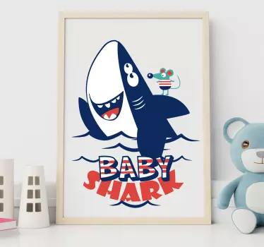 Vinilo pared Baby shark - TenVinilo