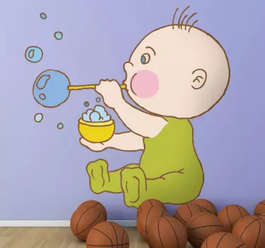 Vinilo infantil burbujitas - TenVinilo