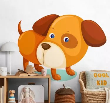 Vinilo infantil cachorro perro - TenVinilo