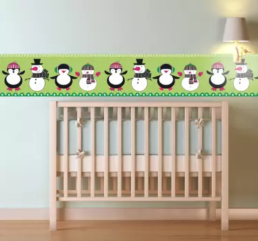 Vinilo infantil cenefa invierno - TenVinilo