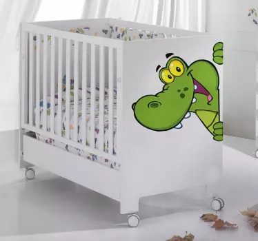 Vinilo infantil cocodrilo color - TenVinilo