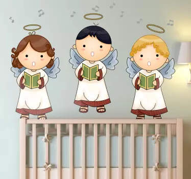 Vinilo infantil coro angelical - TenVinilo