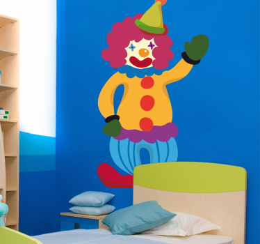 Vinilo infantil dibujo payaso simple - TenVinilo