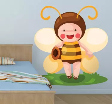 Vinilo infantil disfraz de abeja - TenVinilo