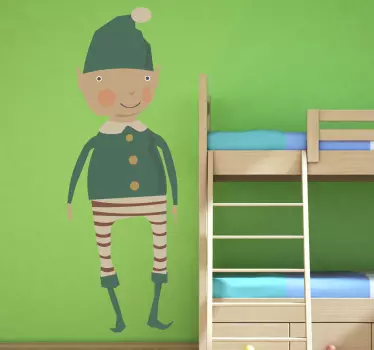 Vinilo infantil duende navideño - TenVinilo