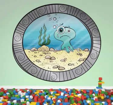 Vinilo infantil escotilla submarina - TenVinilo