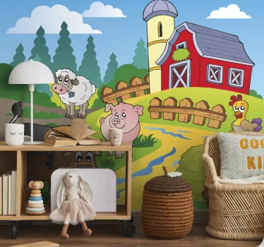Vinilo infantil granja - TenVinilo