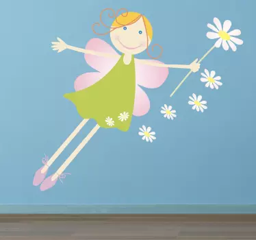 Vinilo infantil hada de la flor - TenVinilo